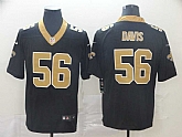 Nike Saints 56 DeMario Davis Black Vapor Untouchable Limited Jersey,baseball caps,new era cap wholesale,wholesale hats
